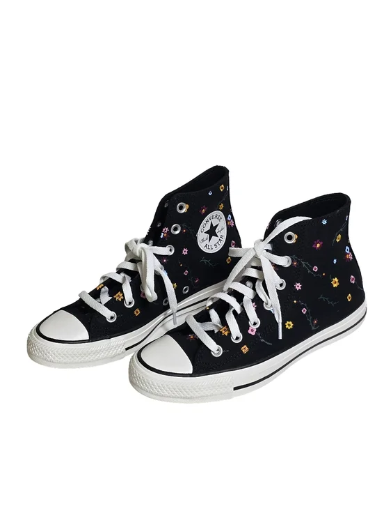 Converse Chuck Taylor All Star Floral High Top Black Women’s 7.5 Men’s 5.5 NWT - Picture 3 of 8